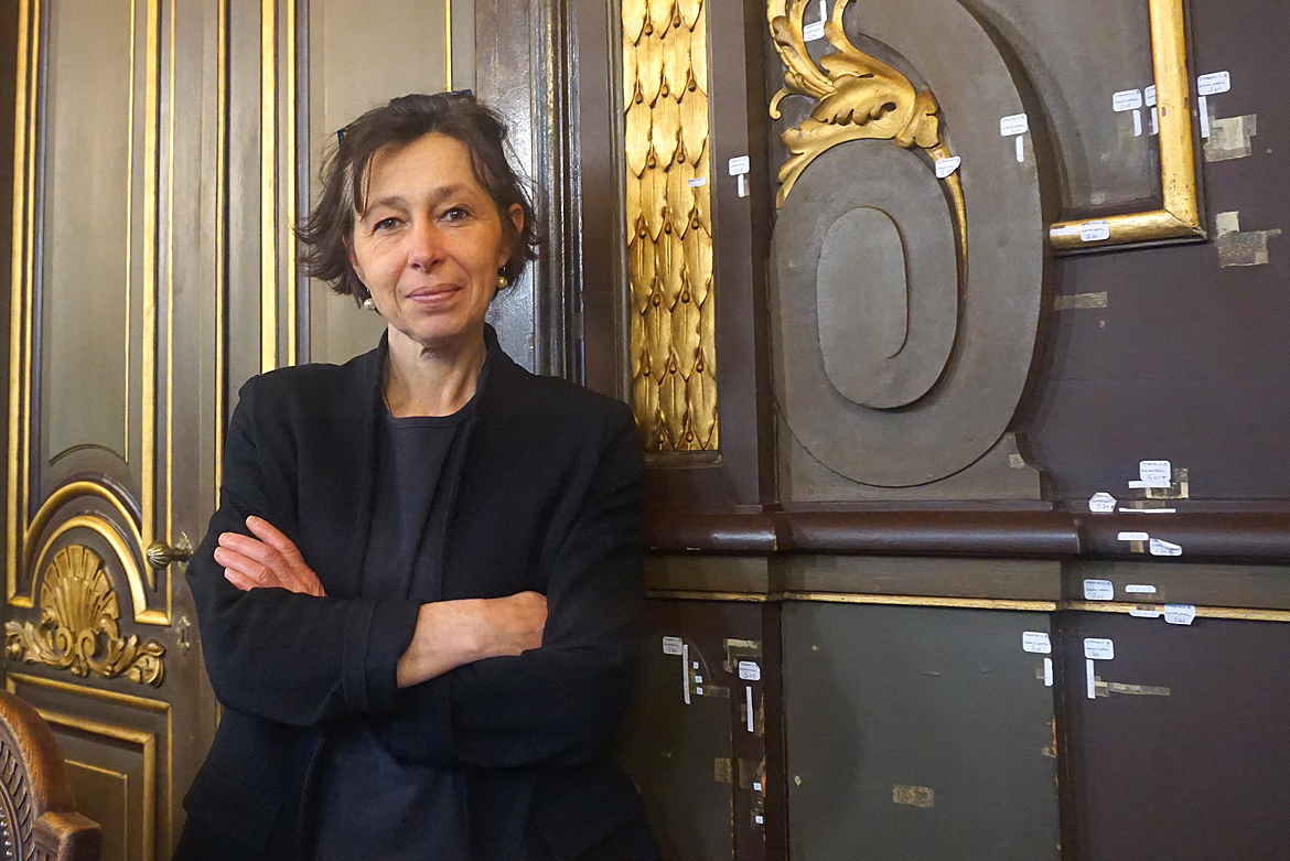 Marie-Hélène Ghisdal, restaurator van muurschilderingen