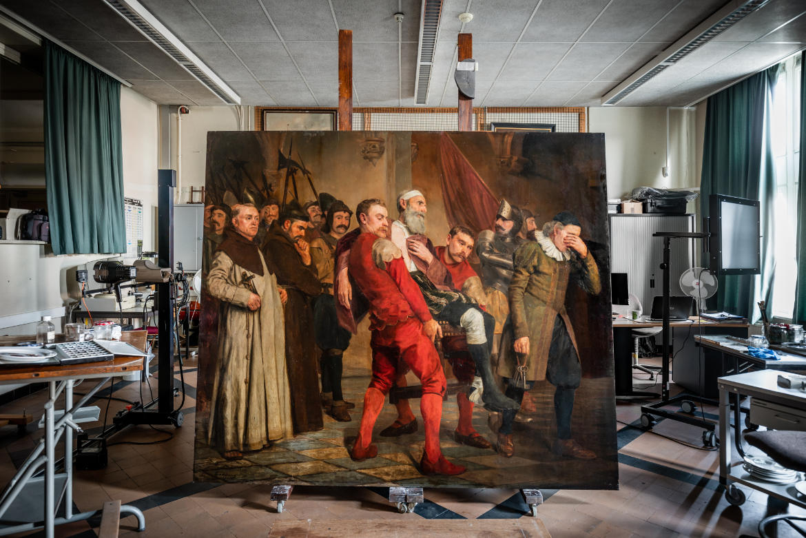 schilderij van Emile Godding