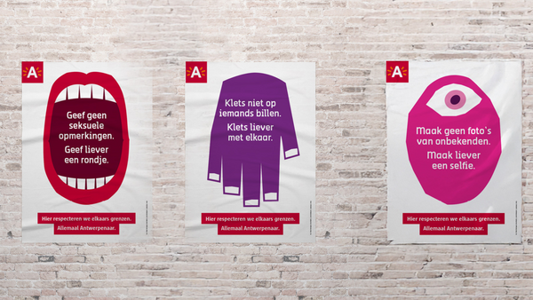affiches over seksueel grensoverschrijdend gedrag